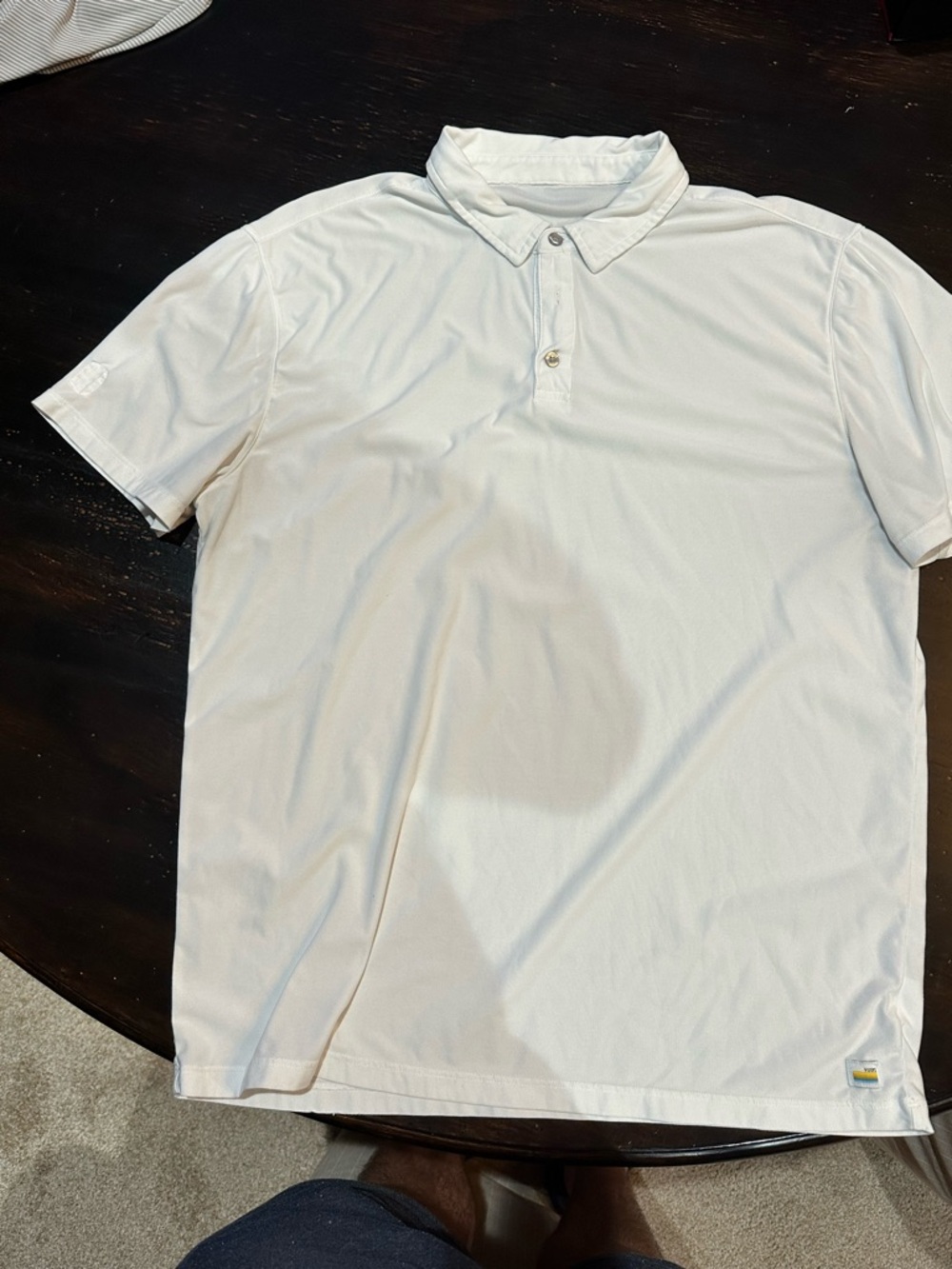 Vuori Men's Polo Shirt in White